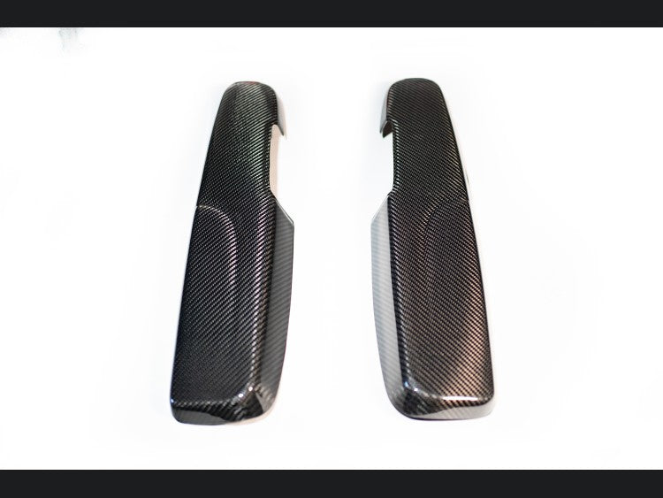 Abarth & Fiat 500 Armrest Door Cover Set (2) Carbon Fiber Cover