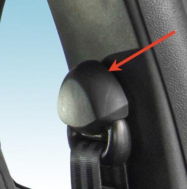 Abarth 500 595 695 Cover Tornillo Cinturón 100% Real Seatbelt Screw Holder