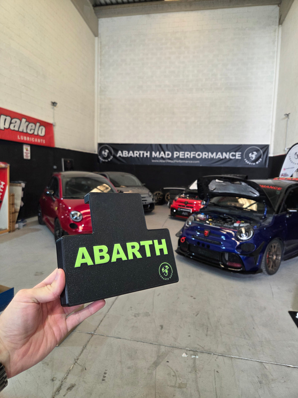 Abarth Fiat 500 3D Battery Cover Batería Cubierta Piece Custom