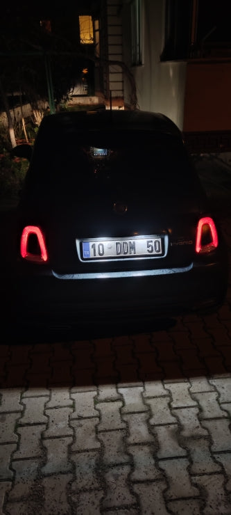 Abarth Fiat Led Ceiling Light License Plate