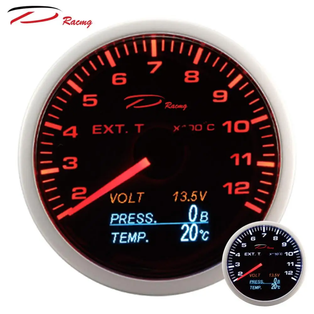 Abarth Complete Kit Clock 60mm 4 in 1 Depo Racing Gauge (EGT, oil and battery)