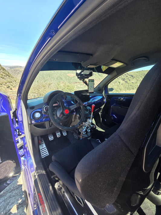 Abarth Fiat 500 Soporte teléfono móvil Mount Adapter Espejo Mirror