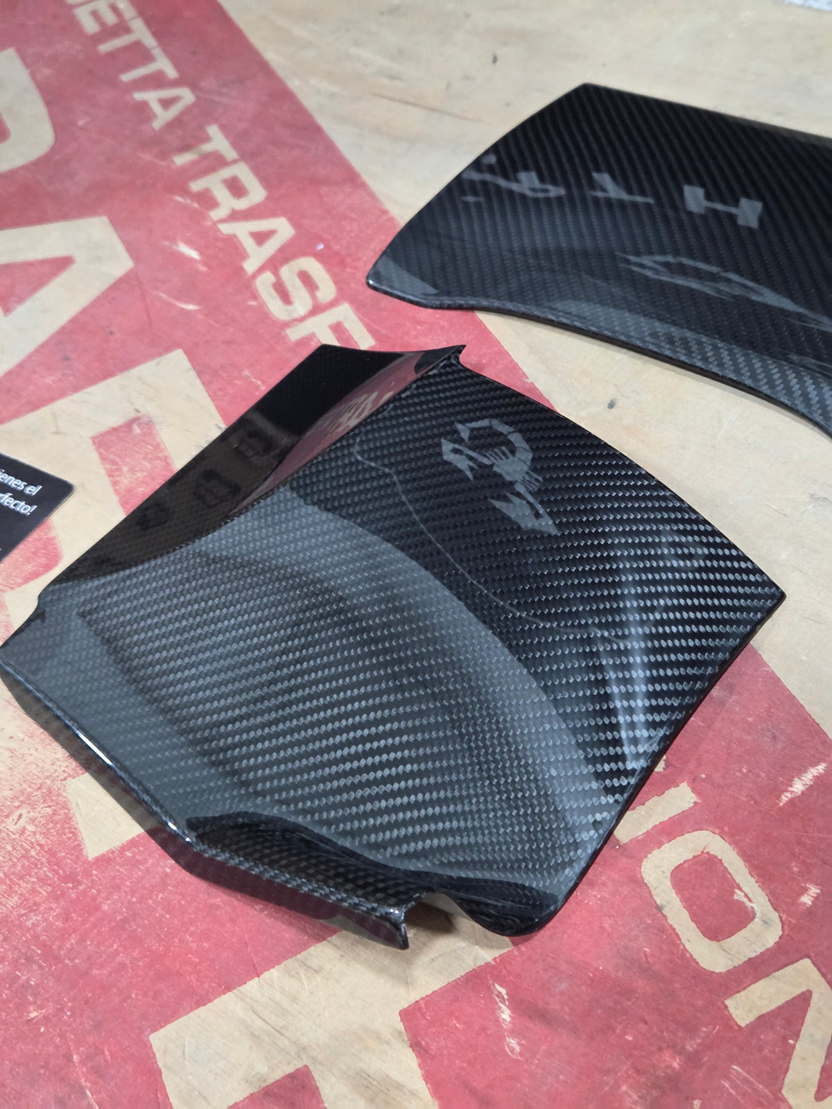 Abarth 2016 + Restyling Dashboard Cover Carbon OBD Airbag Driver Carbon Fiber & USA Model Set of 3 or Separate