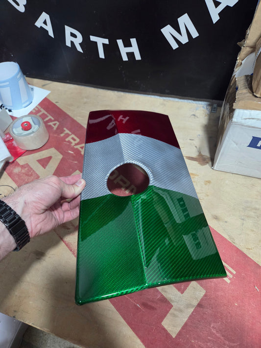 CYBER MONDAY Abarth Cover Guantera Fibra de Carbono Italia 🇮🇹 Box Glove Glove compartment