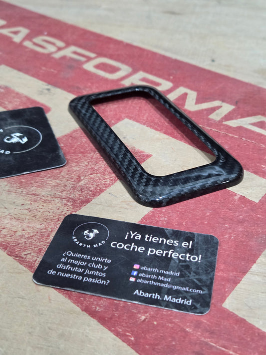 Abarth Fiat Cover Fibra de Carbono Luz Techo Dom Light