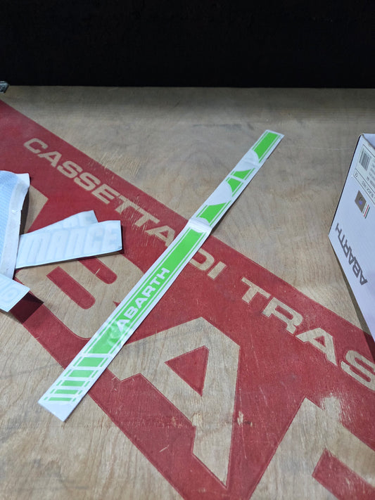 Abarth Fiat Vinilo Franja Salpicadero Dashboard Sticker Vinyl