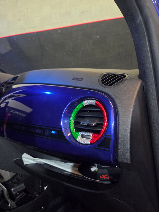 Abarth Fiat Cover Fibra Carbono Italia 🇮🇹 Aireadores (2)