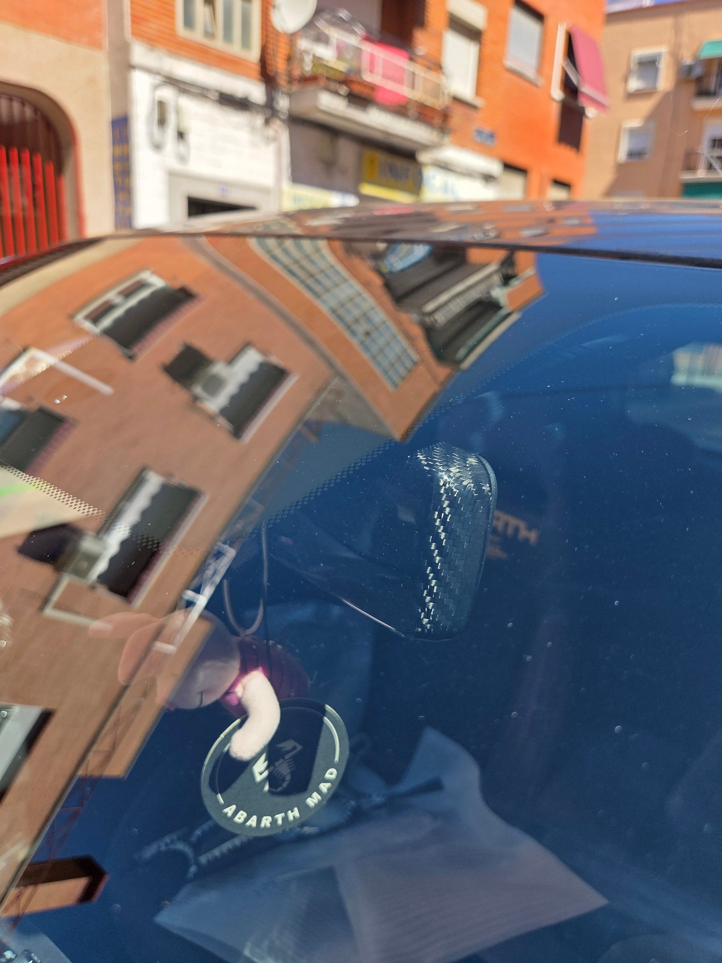 Abarth Carbon Fiber Cover Interior Mirror Mirror (non-automatic)