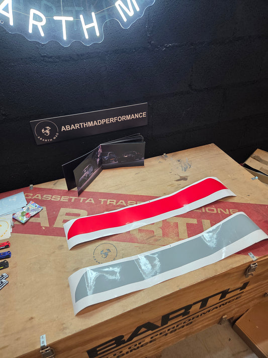 Abarth 2016+ Restyling Lip Splitter Vinyl Pegatina Vinilo