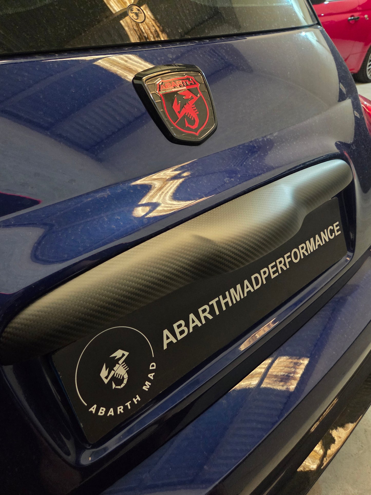 Abarth Kit Cover Exterior Fibra de Carbono Mate Carbon Fiber Matt Pack