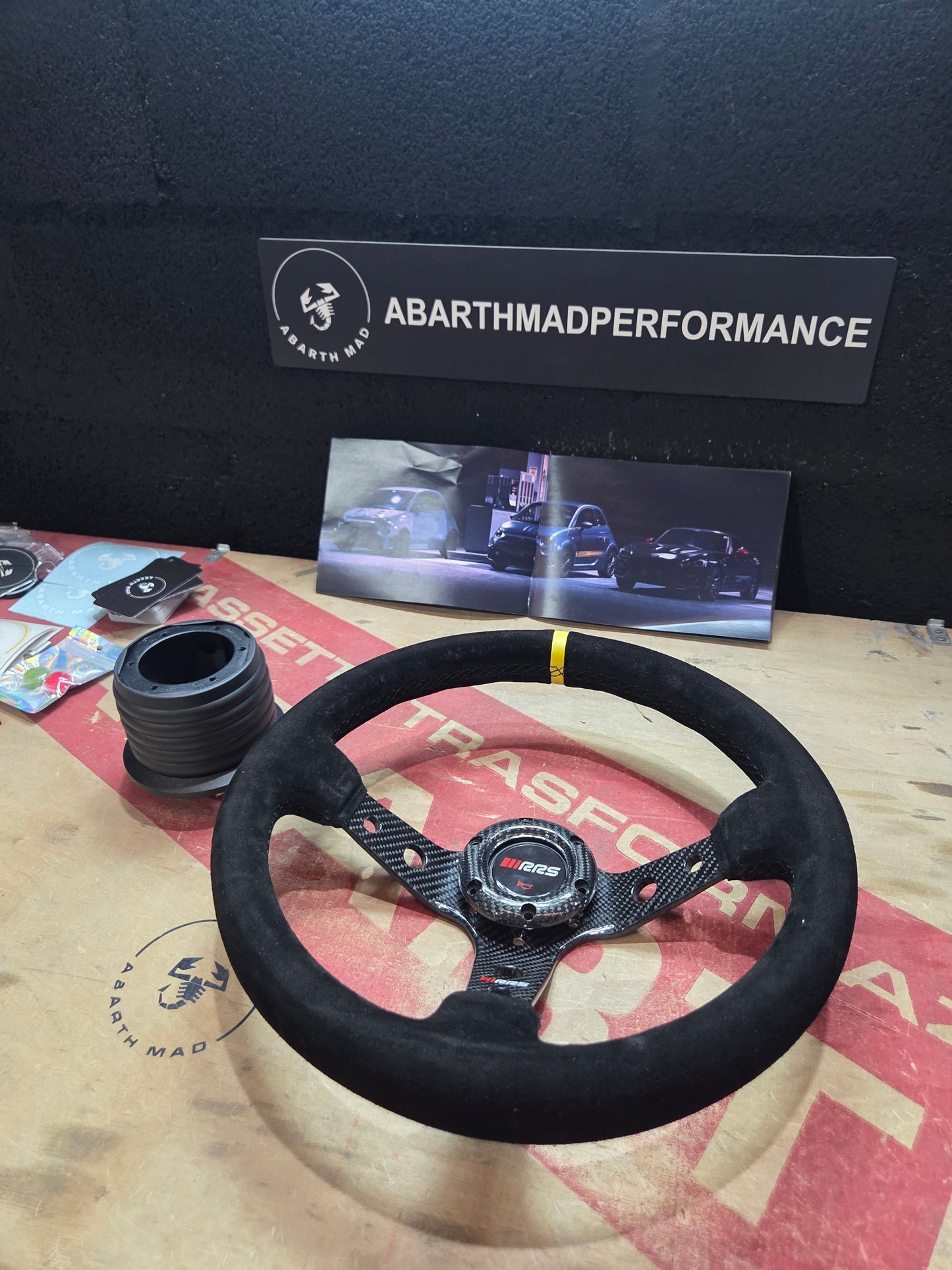 Abarth Steering Wheel Hub ONLY Piña Volante Racing