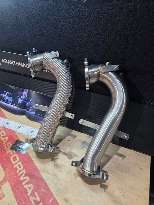 NEW!! Abarth Alfa Downpipe IHI or Garret 1446 Anticalorica Heat Shield Protection