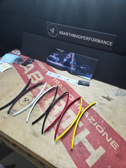 Abarth 500 595 695 Cover ABS Rear Arches Mudflaps Paso rueda trasero Guardabarros