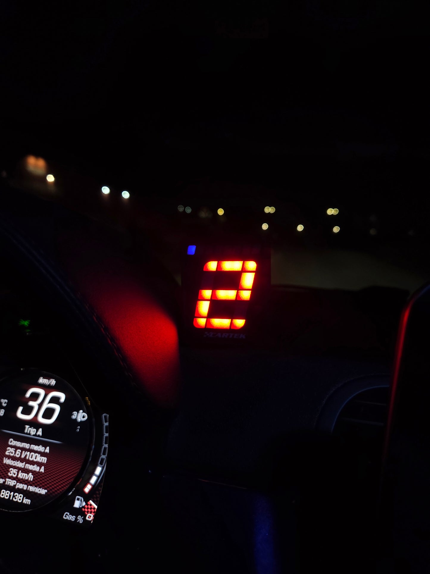 Universal Cartek Indicador RPM Marchas Gear Shifter Light OBDII Plug & Play Easy Fit