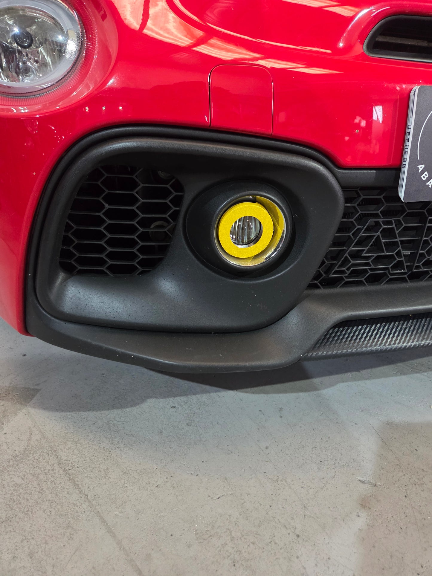 Abarth Cover 3D Fendinebbia Colori o effetto carbonio