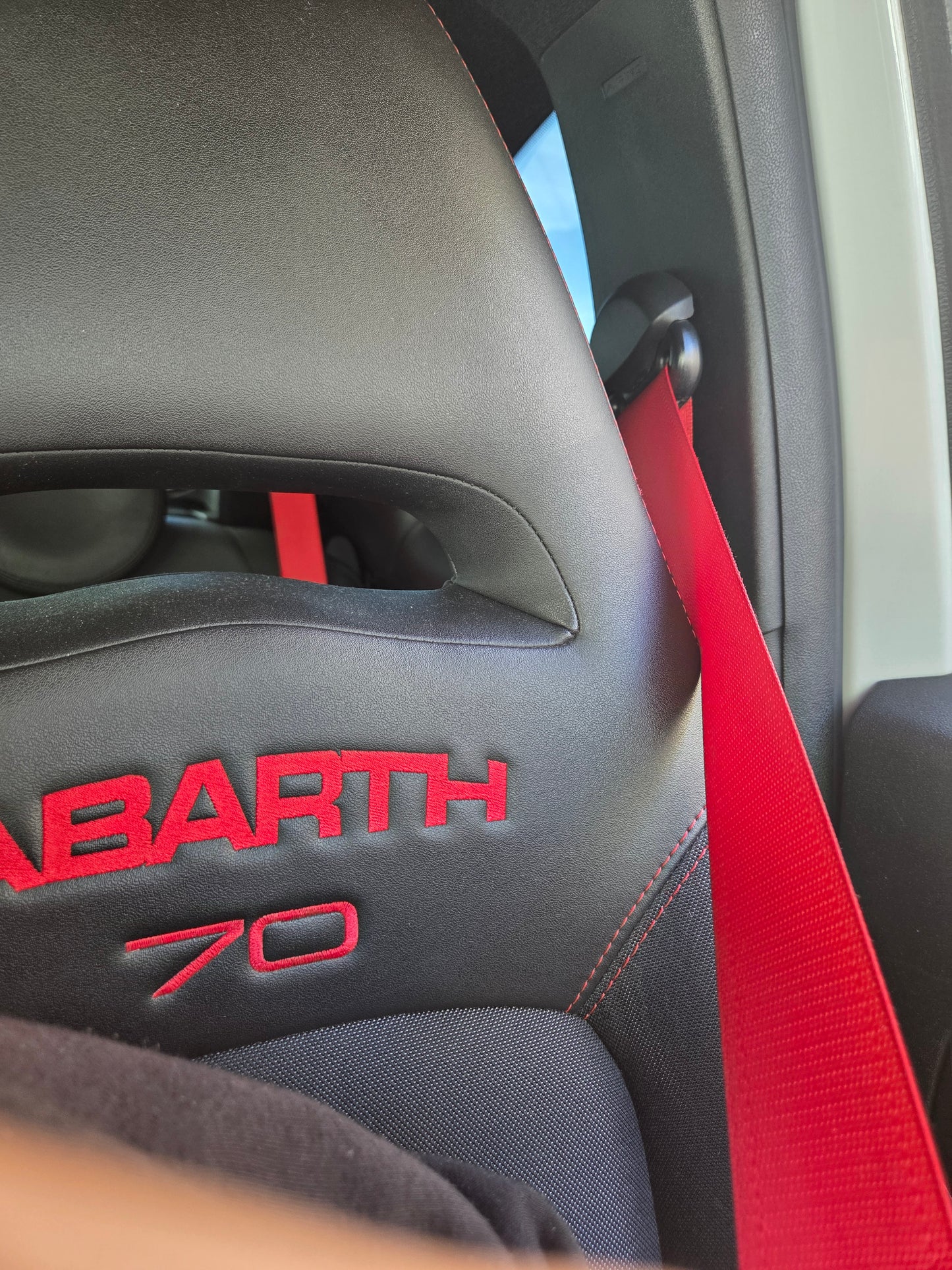 Abarth Fiat 500 Cinturones Personalizados Colores Custom Seat Belt