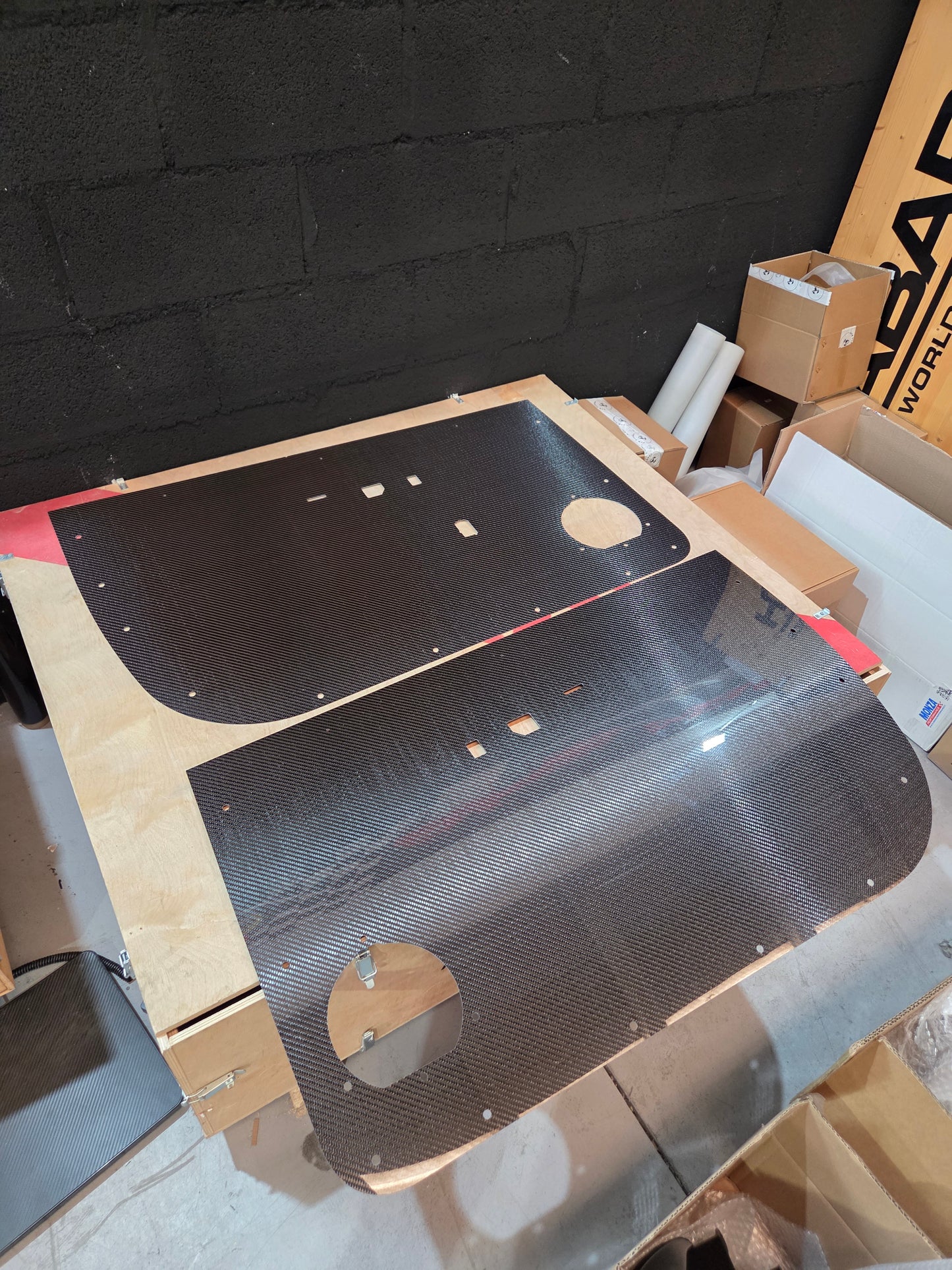 New!! Abarth 500 Fiat Carbon Fiber Door Panel (2) Puertas Paneles tipo Biposto