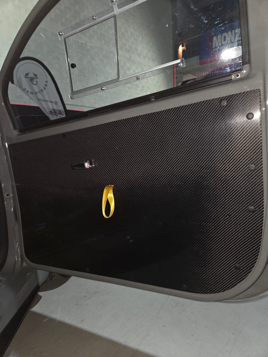 New!! Abarth 500 Fiat Carbon Fiber Door Panel (2) Puertas Paneles tipo Biposto