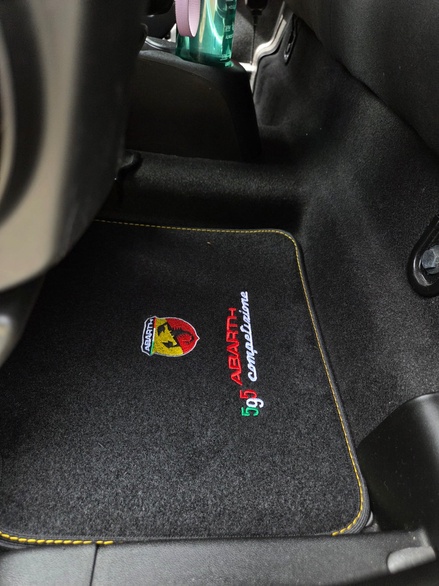 Abarth Kit 4 Alfombrillas Velour Personalizadas Floor Mats Custom