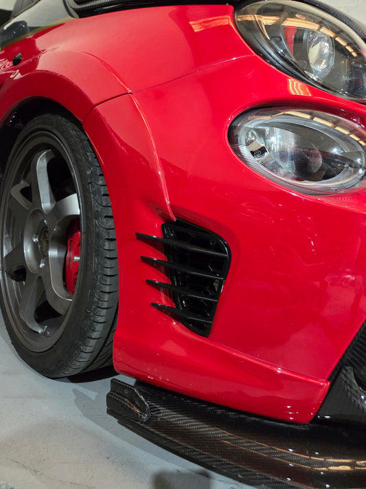 Abarth 500 All Model 3D Part Canards Deflectores Delanteros Front Side Vents Aero
