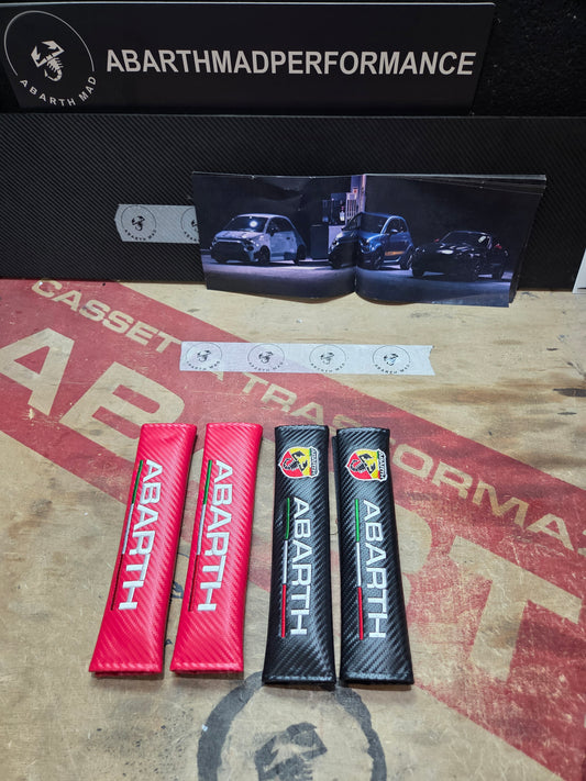 Abarth (2) Cinturón Seat Belt Protection Almohadillas Cubierta Protección Cuello
