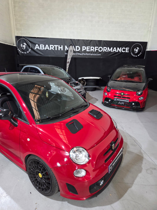 Abarth 500 All Model 3D Air Vents Set (2) Assetto Corse Hood Inserts Capó Salidas Aire
