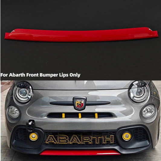 Abarth 2016+ Restyling Front Lip Splitter Cover Lip Delantero Carcasa Cubierta ABS