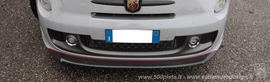 Abarth 500 2008-2015 Pre Restyling Front Lip Splitter Labio Delantero Fibra Añadido