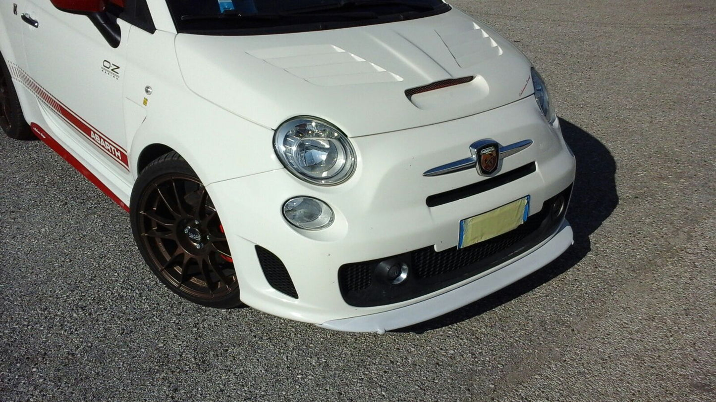 Abarth 500 2008-2015 Pre-Restyling Front Lip Splitter Fiberglass Add-on