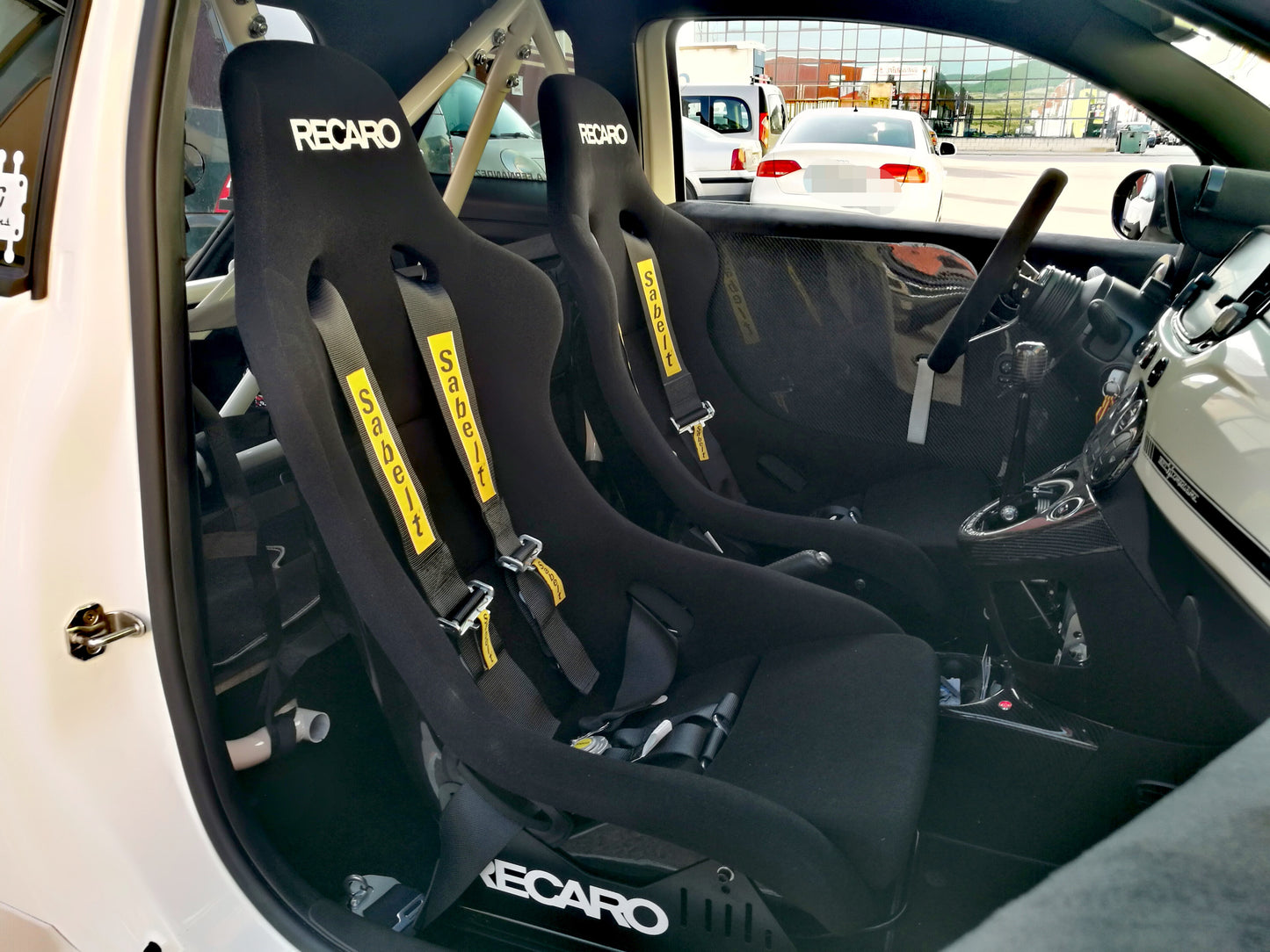 Abarth Arneses Sabelt Harness Rojos o Negros 🔴⚫️ 4 puntos