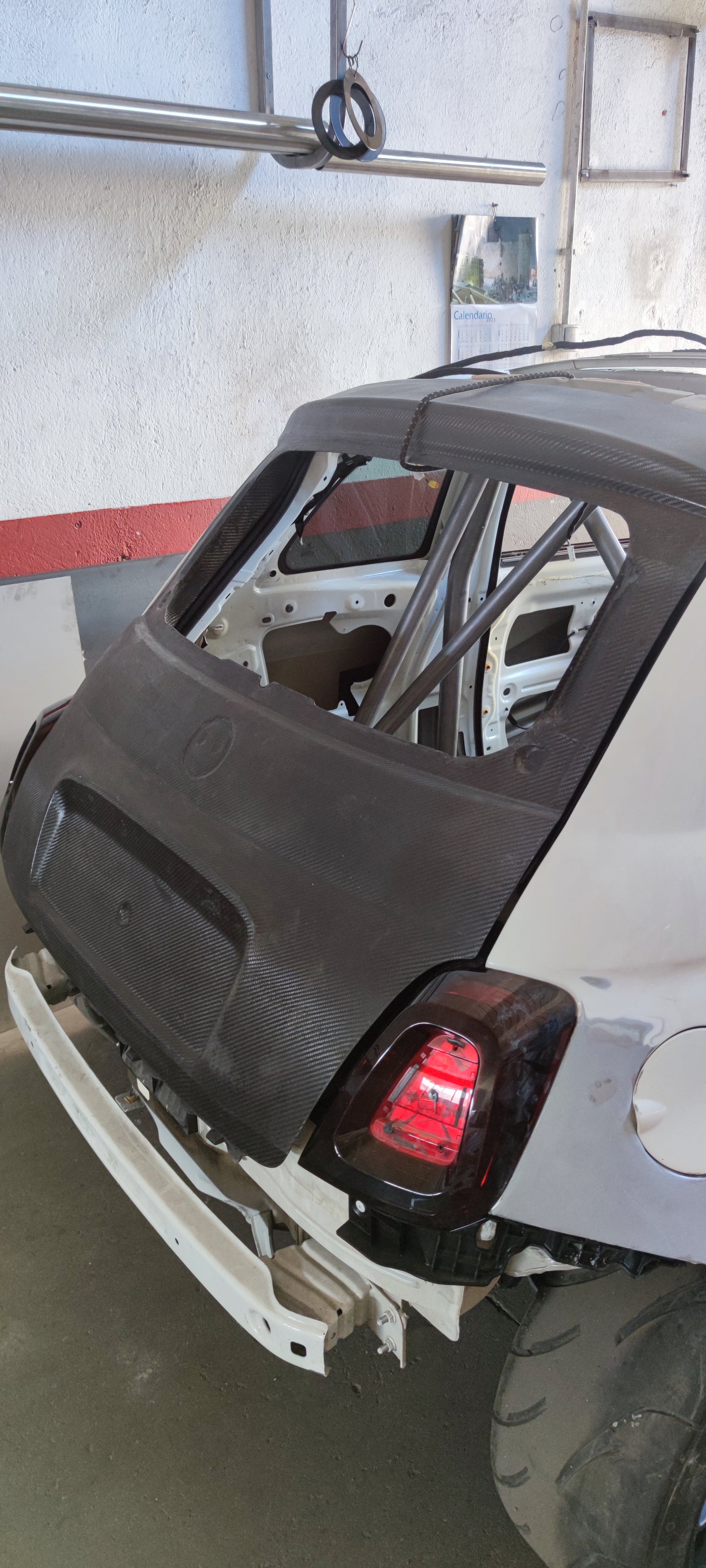 NEW Abarth 500 Baule Maletero Trunk 100% Real Carbon Fiber 7kg