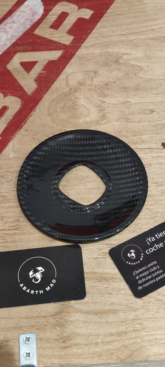 Abarth Aro Full Cover Airbag Volante Fibra De Carbono