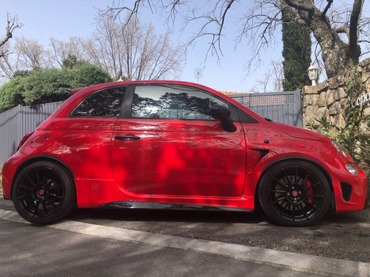 Abarth Biposto-style side skirts and 70th anniversary