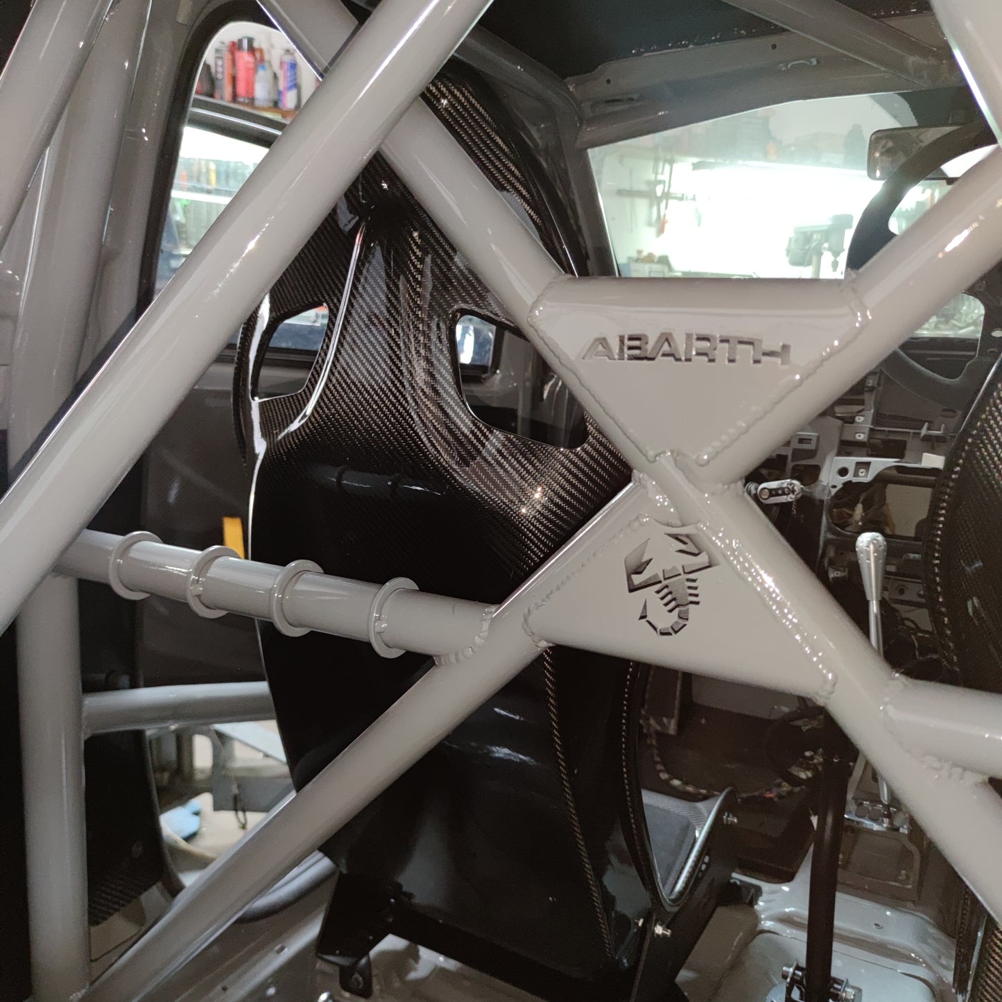 Abarth 500 All Model Full AUTOCLAVE Carbon Fiber Pair Set (2) Seats Asientos Carbono Scara 73