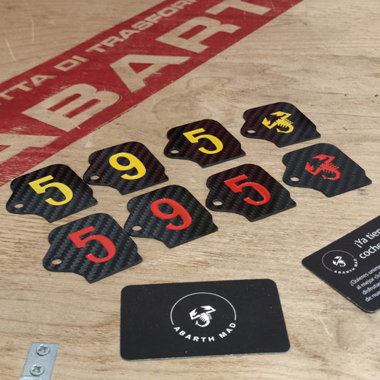 Abarth Carbon Fiber Coil Cover