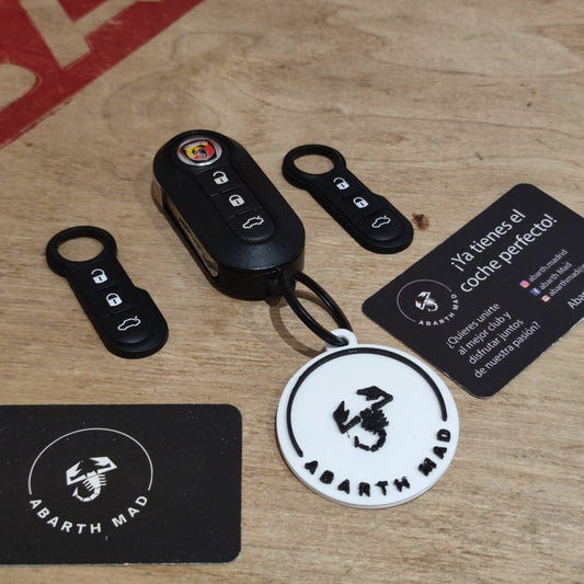 Custodia in gomma per chiave pulsanti OEM Abarth Fiat