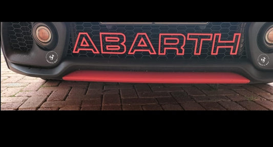 Abarth 3D Letters Grille Front Grill Restyling 🔴🟡⚪🔵🇮🇹