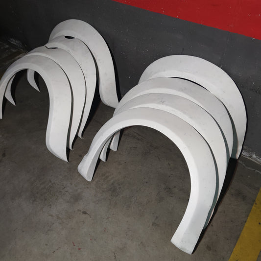 Abarth Wide Body Kit Fibra Kit Ensanche Fenders Aletines + 5cm
