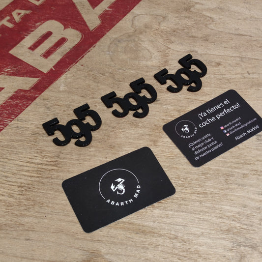 Abarth 595 or 695 Emblem (1) ⚫🟡🔴⚪