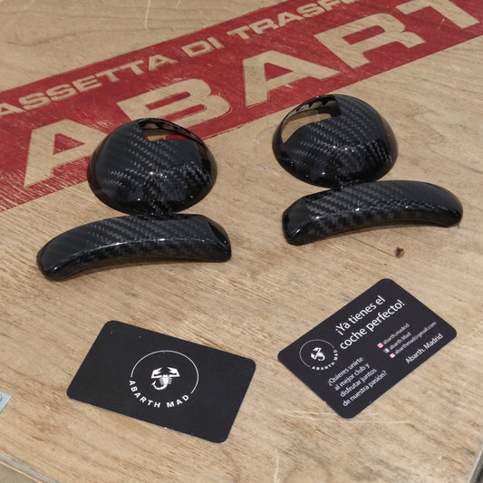 Abarth Cover Handle Interior Door Handle Carbon Fiber