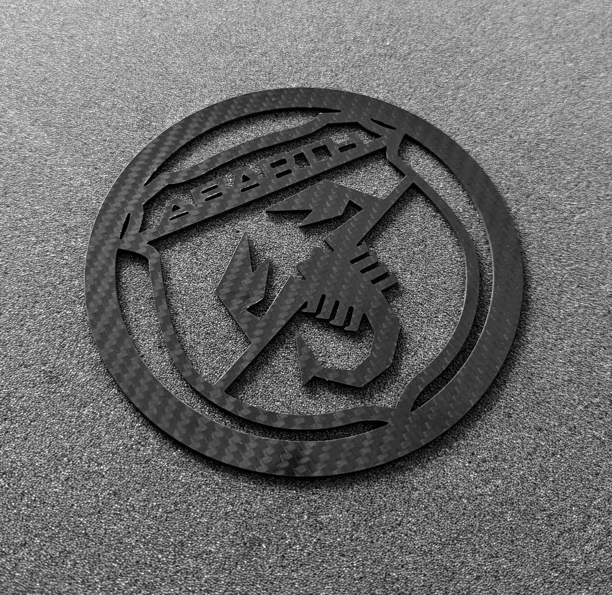 Abarth Fiat 500 Carbon Fiber Cover Carbono Cover Tapa Altavoz Speaker 🔊
