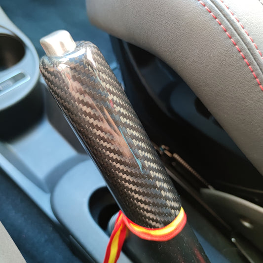 Abarth Cover Handbrake Real Carbon Fiber