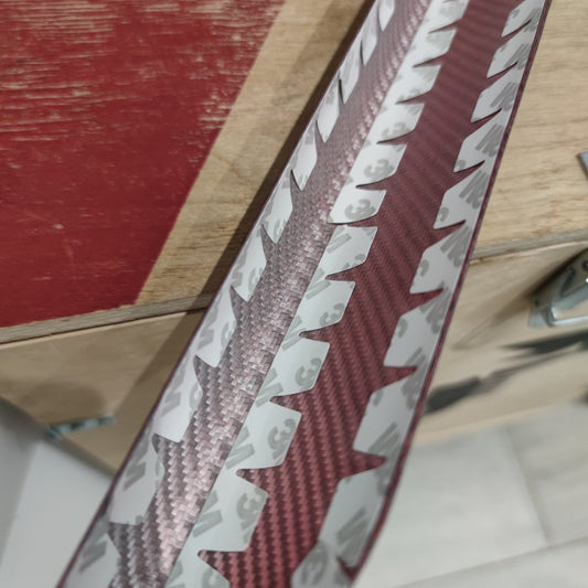 Abarth Restyling Cover Lip Front Lip Red 🔴 Carbon Fiber