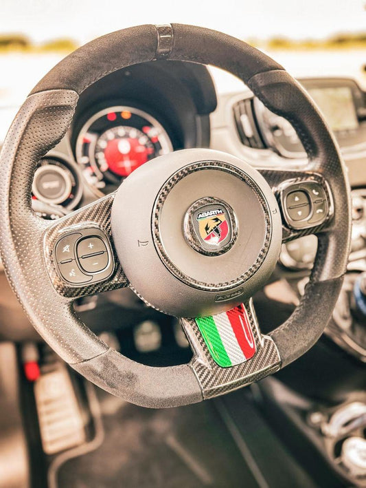 Abarth Full Pack Carbon Fiber Restyling Steering Wheel