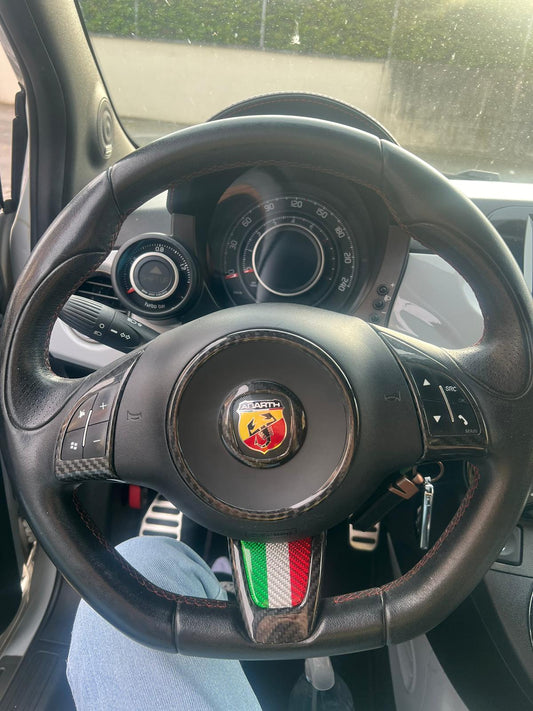 Abarth Steering Wheel Pack Pre Restyling 08-16 Carbon Italy 🇮🇹