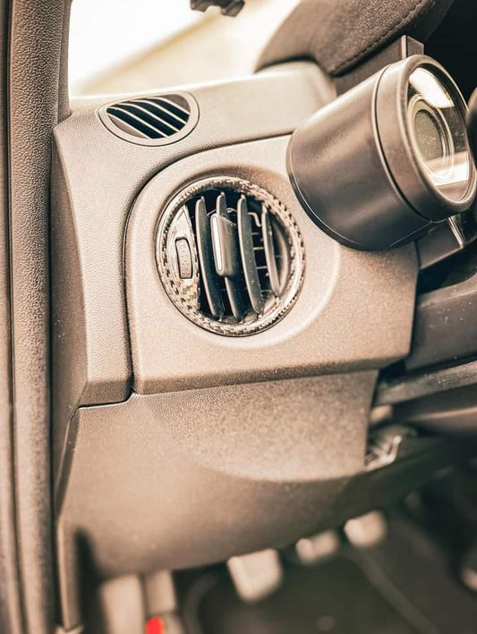 Abarth Restyling 2016+ Cover Air Vents 2 x Carbon Fiber