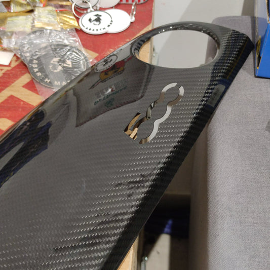 Abarth Dashboard Carbon Fiber Cover