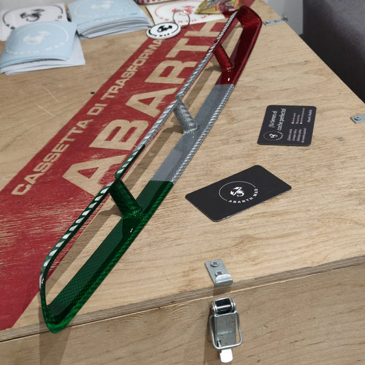 Abarth 2016+ Restyling Tricolor Italia Rejilla Aire Frontal Paragolpes