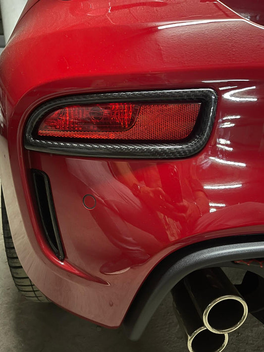Abarth Restyling Bumper Cover Headlights in Carbon Fiber Bumper