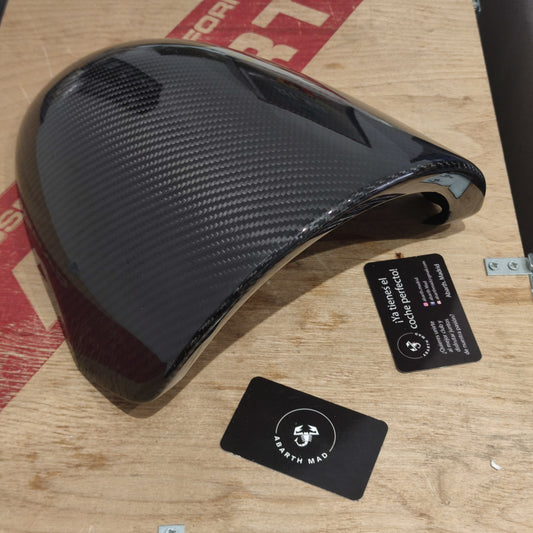 Abarth Dome Cupolino Carbon Fiber Cover Dash Speedo